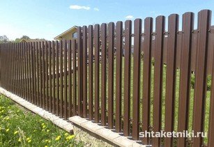 Штакетник широкий 115 мм 8017 шоколад в городе Талдыкорган